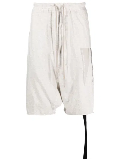 Rick Owens Drop-crotch Drawstring Shorts In Nude
