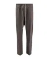 Rick Owens Bela Dropped Crotch Drawstring Trousers In Black