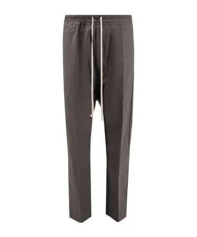 Rick Owens Drop-crotch Tapered Drawstring Trousers In Black