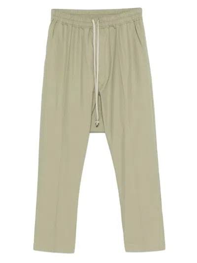 Rick Owens Drop-crotch Trousers In Green