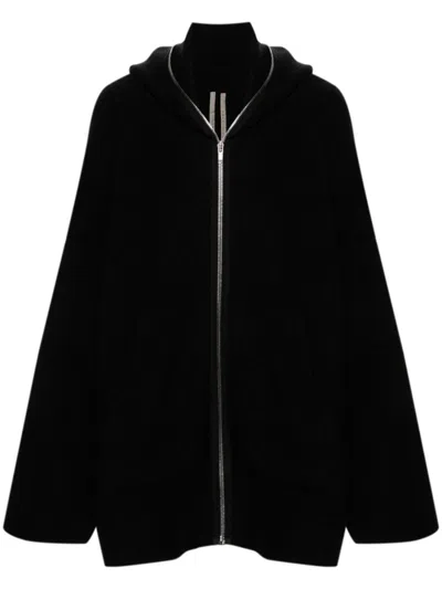 RICK OWENS DROP-SHOULDER HOODED JACKET