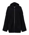 Rick Owens Porterville Jumbo Gimp Hoodie In Black