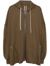 RICK OWENS DROP-SHOULDER HOODED JACKET