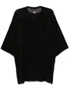 Rick Owens Drop-shoulder T-shirt In Black