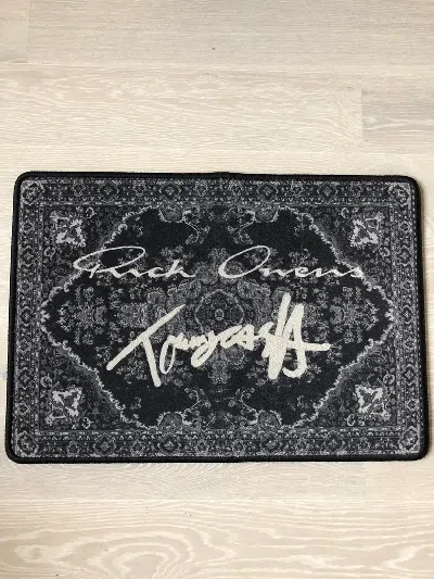 Pre-owned Rick Owens Ds  Tommy Cash Rug Carpet No Off-white Ikea In Black