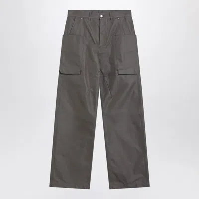Rick Owens Dustcolored Cottonblend Trousers In Animal Print