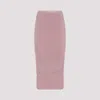 RICK OWENS DUSTY PINK SHIRMP CUPRO SKIRT