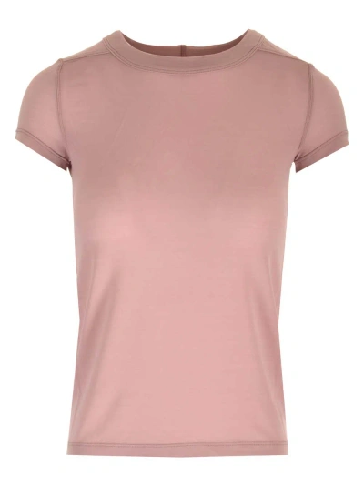Rick Owens Dusty Pink T-shirt In Rose