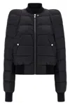 Rick Owens Modern Quilted Down Jacket Pockets In Black