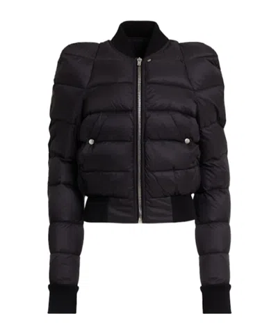 Rick Owens Duvet Flight Light Nylon Jacket In Black