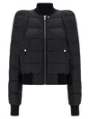 Rick Owens Black Padded Bomber Jacket In Black