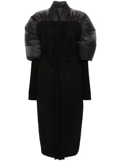 Rick Owens Duvetina Coat In Black