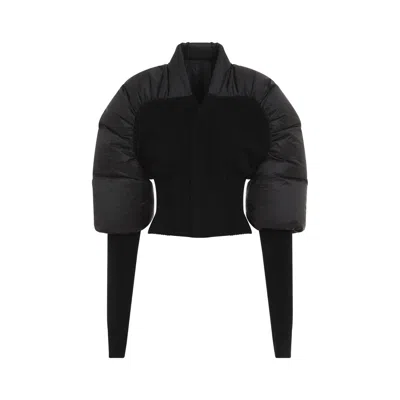 Rick Owens Duvetina Down Jacket In Black
