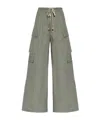 Rick Owens Dwarstring Cargo Trousers In Gray