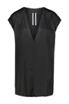 Rick Owens Black Hollywood Dylan T-shirt In Black