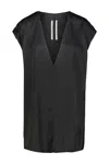 Rick Owens Black Hollywood Dylan T-shirt In Black