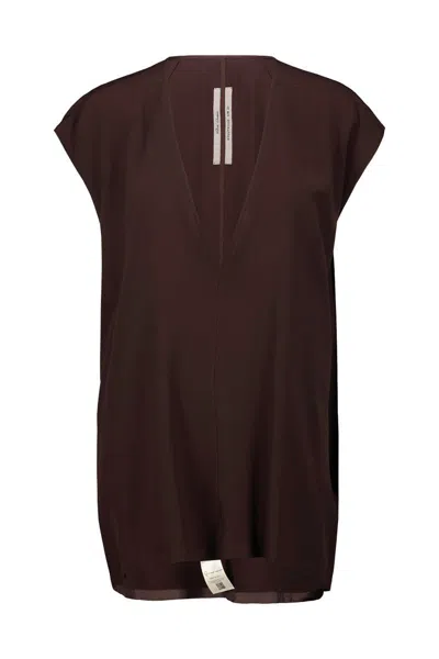 Rick Owens Dylan Top Clothing In Brown