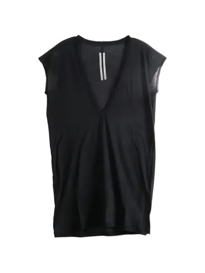 Rick Owens Dylan V-neck T-shirt In Black