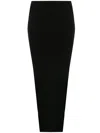 Rick Owens Easy Sacri Skirt In Black