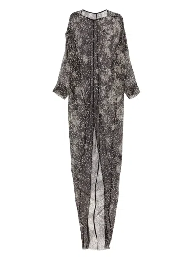 Rick Owens Eclipse Gown In Black