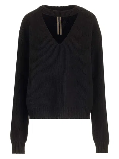 Rick Owens Eclipse Knit Sweater Black
