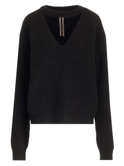 Rick Owens Eclipse Knit Sweater Black Knitwear Black