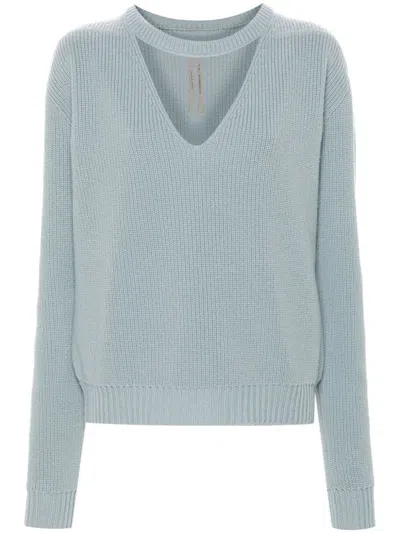 Rick Owens Eclipse Sweater In Blue