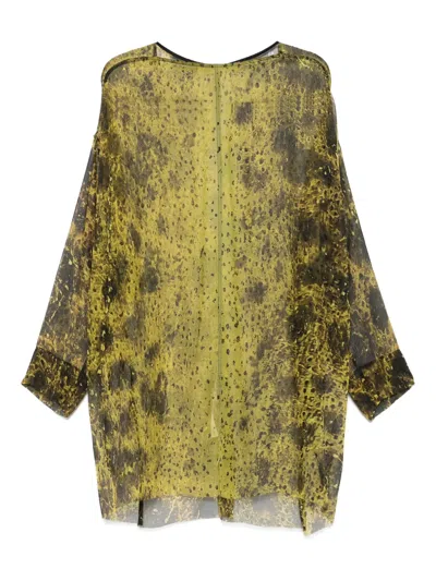 Rick Owens Eclipse Tunic In Green