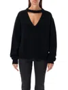 Rick Owens Eclipse V-neck Knit In Black