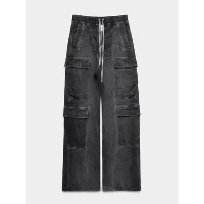 Pre-owned Rick Owens 'edfu' Dark Dust Bela Cargos In Black