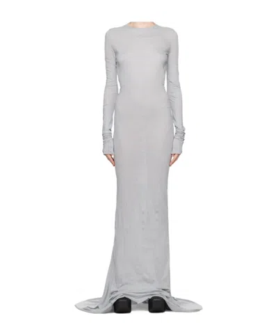 RICK OWENS RICK OWENS EDFU CREWNECK RUCHED GOWN