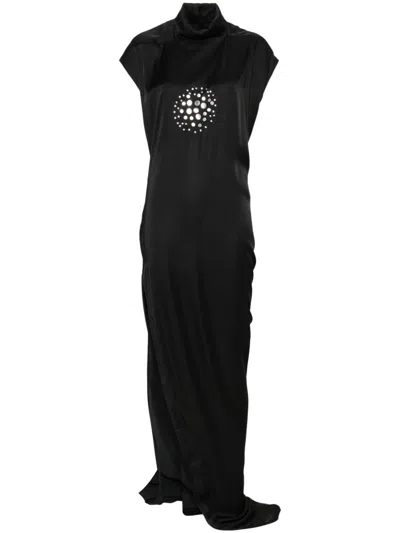 Rick Owens Edfu Maxi Dress In Black