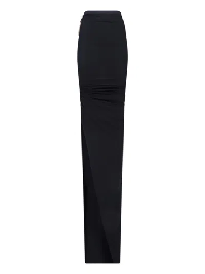 Rick Owens 'edfu' Maxi Skirt In Black
