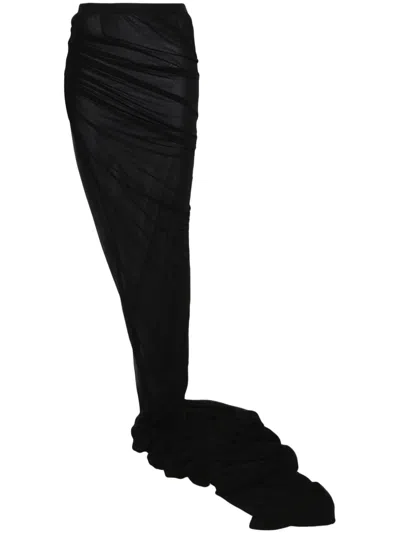 Rick Owens Edfu Maxirock In Schwarz