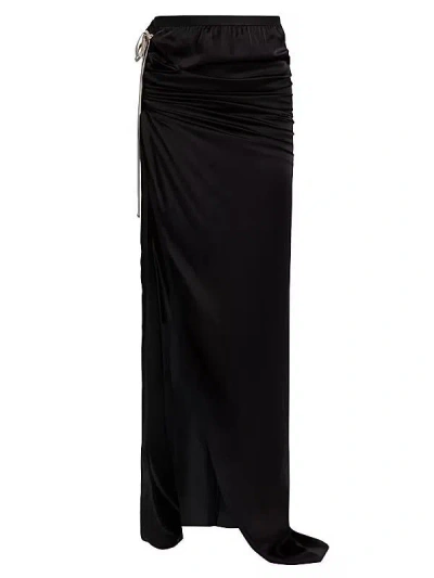 Rick Owens Edfu Mini Skirt In Black