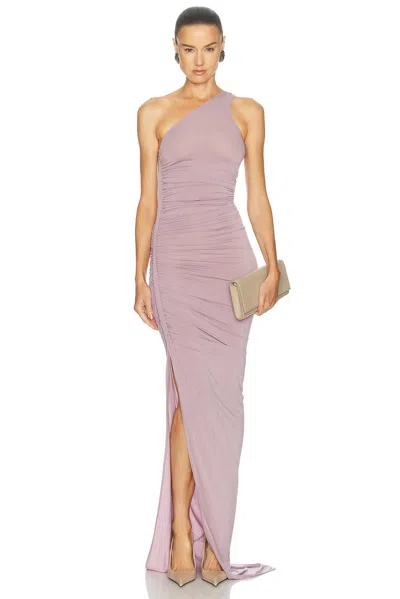 Rick Owens Edfu One Shoulder Gown In Animal Print