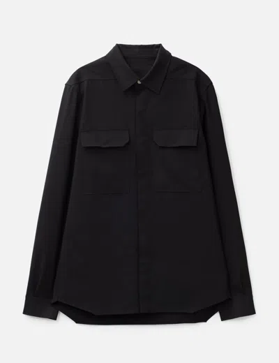 Rick Owens Edfu Overshirt In Black