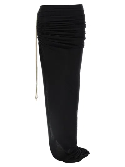 Rick Owens 'edfu' Skirt In Black