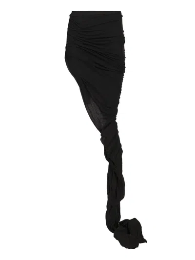 Rick Owens Edfu Skirt In Unstable Cotton