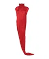 Rick Owens Edfu T Asymmetric Dress In Red