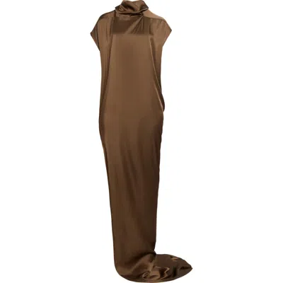 Rick Owens Edfu T Maxi Dress In Bean
