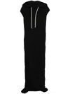 Rick Owens Black Hooded Long Dress