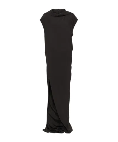 Rick Owens Edfu T Maxi Dress In Black