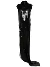 Rick Owens Edfu T Sequined Maxi Dress In Black