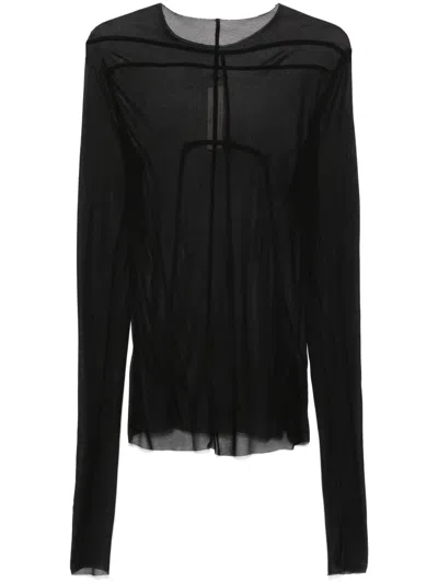 Rick Owens Edfu T-shirt In Black