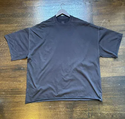 Pre-owned Rick Owens Edfu Tommy Tee - One Size In Black
