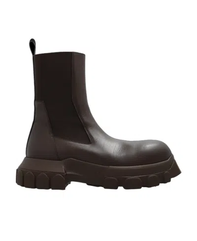 Rick Owens Edfu Track Boots In Black