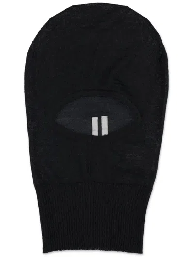 RICK OWENS EDGY BLACK WOOL HAT