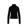 Rick Owens Womens Black Headon Double Lupetto High Neck Cashmere-blend Jumper In Black