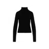 Rick Owens Womens Black Headon Double Lupetto High Neck Cashmere-blend Jumper In Black